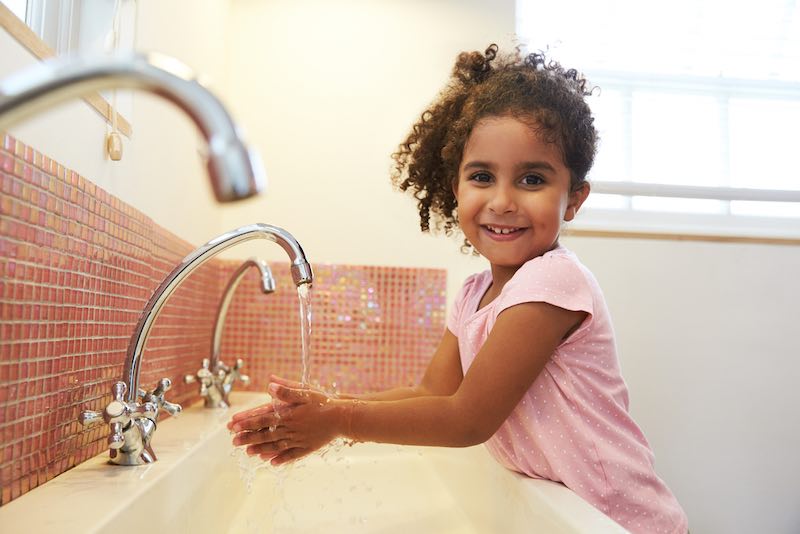 personal hand hygiene for children
