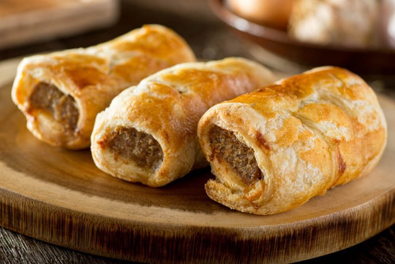 Christmas sausage rolls